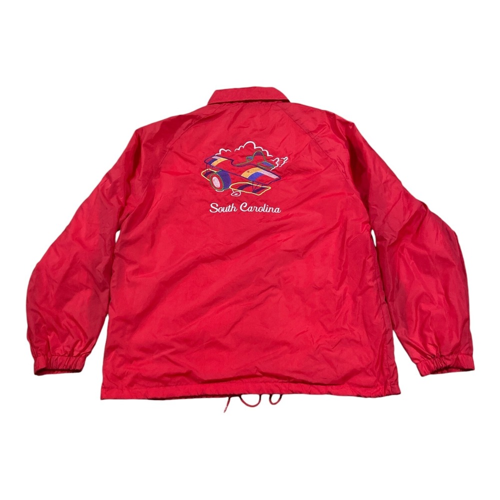 Vintage South Carolina Men's Red Wind Breaker‎ Embroidered Patch Made In Egypt